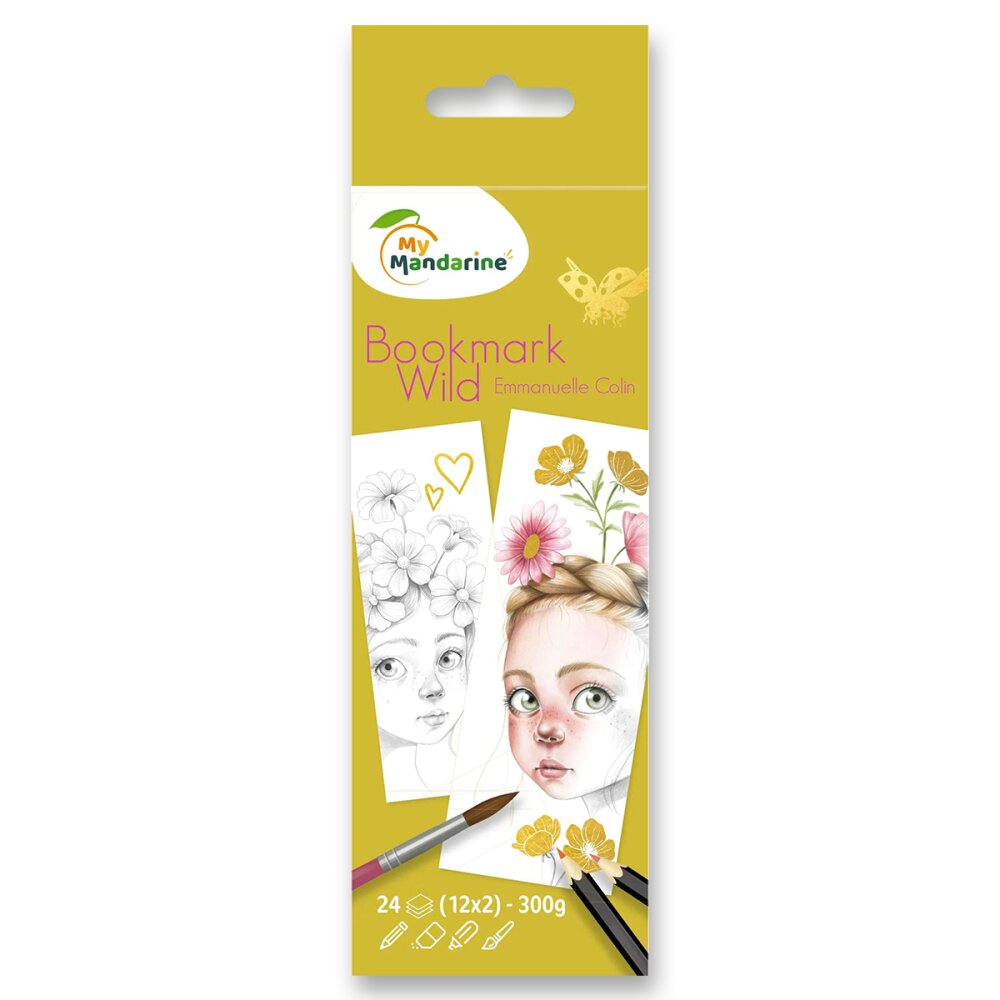 Omalovánky - knižní záložky - Wild My Mandarine